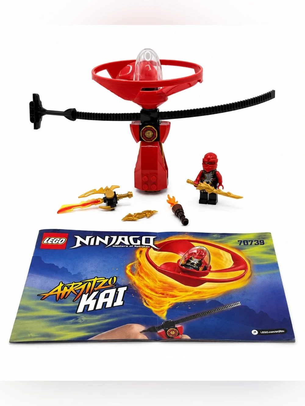 LEGO Ninjago Masters of Spinjitzu Airjitzu Kai Flyer Possession Retired #70739